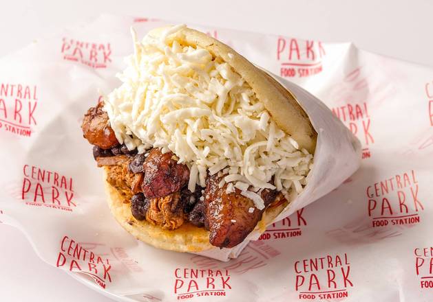 Order Arepa Pabellon food online from Central Park Food Station store, Doral on bringmethat.com