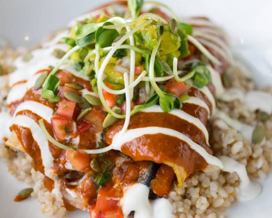 Order Enchiladas food online from Trilogy Sanctuary store, La Jolla on bringmethat.com