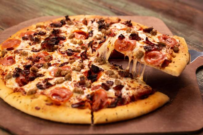 Order Meat Lovers Pizza food online from Uncle Bucks Fish Bowl & Grill store, Memphis on bringmethat.com