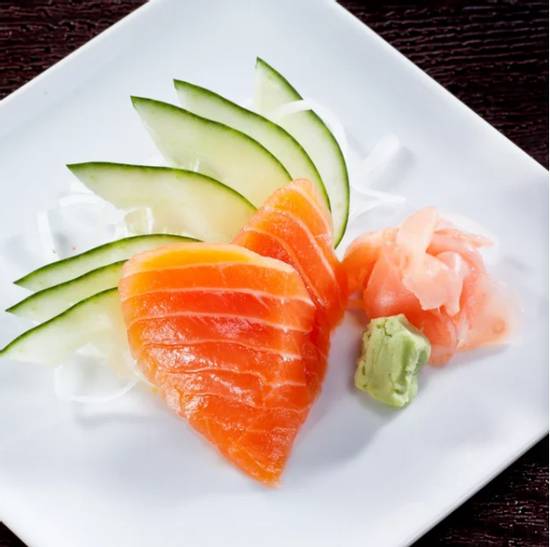 Order Salmon and Hamachi Sashimi Appetizer food online from Akashi Japanese Restaurant store, Miami on bringmethat.com