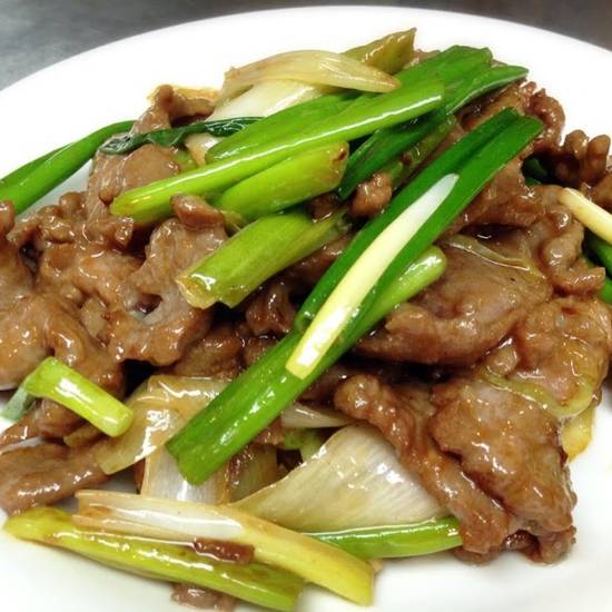 Order 70. Beef with Scallions food online from Excel Chinese Restaurant store, South Chesterfield on bringmethat.com
