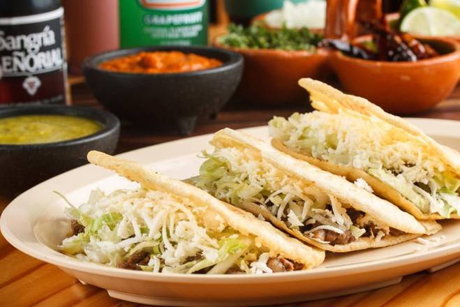 Order Special Gorditas Shrimp (3 pcs) food online from El Mercadito Mexican Restaurant store, Memphis on bringmethat.com