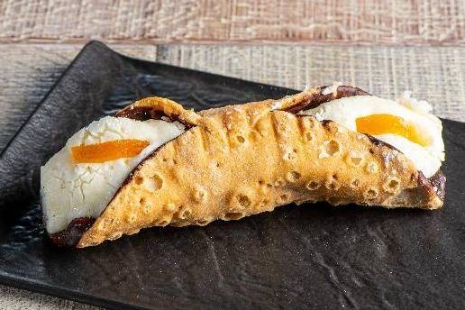 Order Candied Orange Peel Cannoli food online from Big Mama & Papa Pizzeria store, Northridge on bringmethat.com