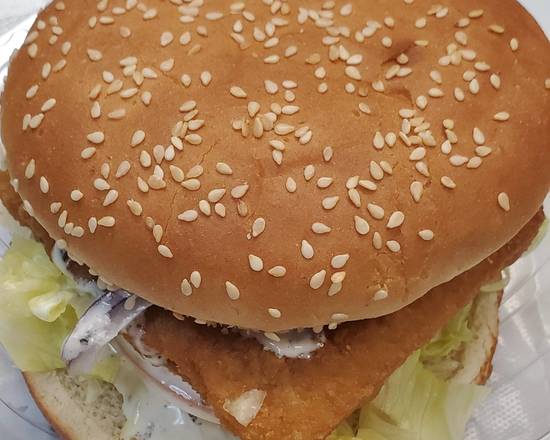 Order Fish Sandwich Combo food online from Crown Fried Chicken store, Mount Vernon on bringmethat.com
