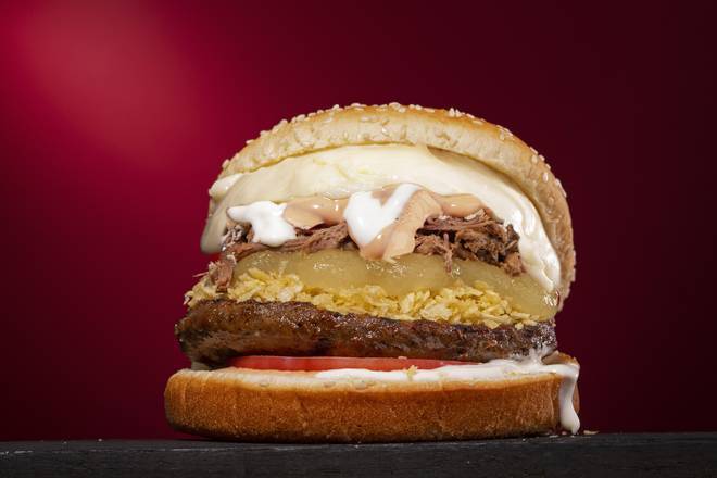 Order Gordo Burger Mix (Triple Meat) food online from La Perrada Del Gordo store, Port Saint Lucie on bringmethat.com