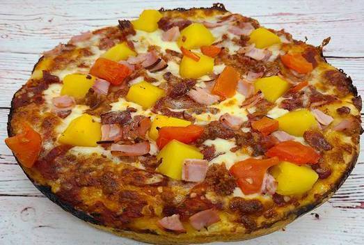 Order Hawaiian Trio food online from Selma Chicago Pizzeria store, Rancho Santa Margarita on bringmethat.com