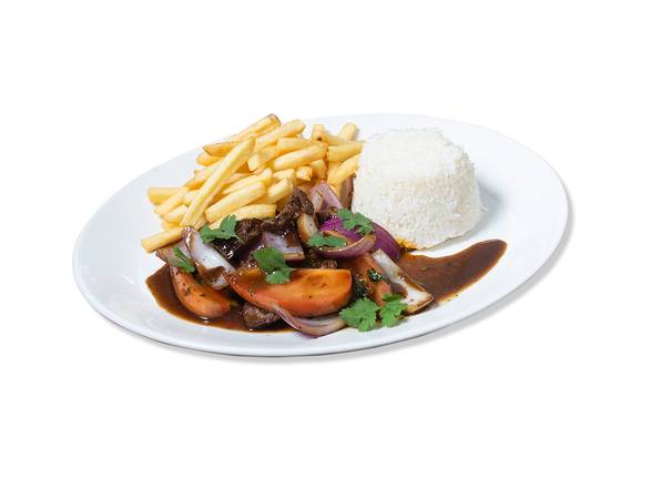 Order (Combo 10) Beef Stir Fry W/2sides food online from La Brasa Grill store, Sunrise on bringmethat.com