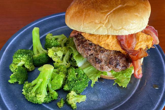Order The Baxter Burger food online from Dilworth Neighborhood Grille store, Charlotte on bringmethat.com