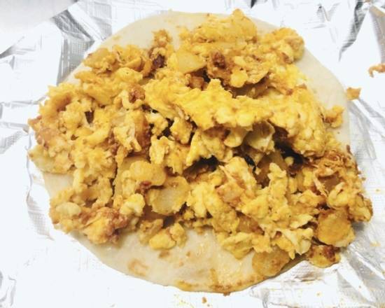 Order Chorizo, Egg, & Potato food online from Donut Tacos Palace store, Austin on bringmethat.com
