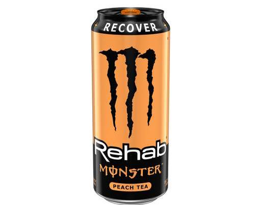 Order Monster Rehab Peach Tea (16 oz) food online from Shell store, Tampa on bringmethat.com