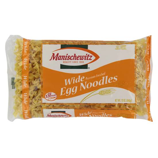 Order Manischewitz Wide Egg Noodles 12oz food online from Drinks At Your Door by Gopuff store, Newton Highlands on bringmethat.com