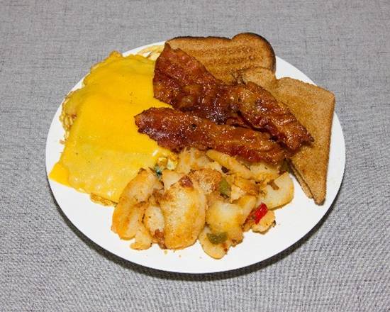 Order Omelette Platter food online from Pruzzo's Custom Breakfast store, New York on bringmethat.com