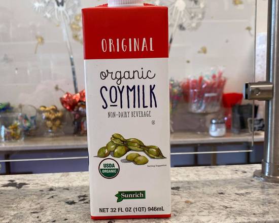 Order Organic Soymilk 32oz  food online from Icream Yogurt & Crepes store, Falls Church on bringmethat.com