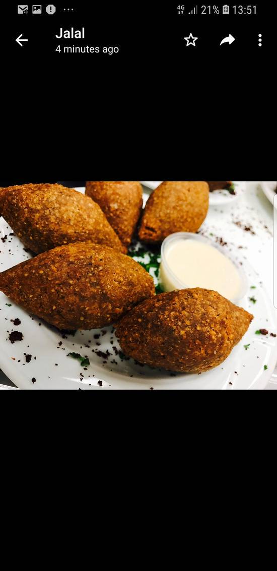 Order Kibay Platter food online from Aladdin Mediterranean Restaurant store, MIAMI on bringmethat.com