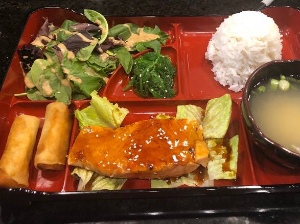 Order BT8. SALMON TERIYAKI food online from Ninja Ramen & Thai store, Corpus Christi on bringmethat.com