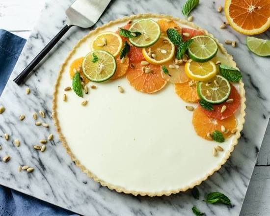 Order 12" Panna Cotta Tart food online from Lb Cake Stop store, Baldwin Park on bringmethat.com