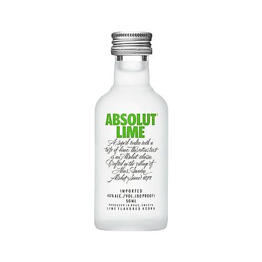 Order Absolut Lime Vodka (50 ML) 116233 food online from Bevmo! store, Los Angeles on bringmethat.com