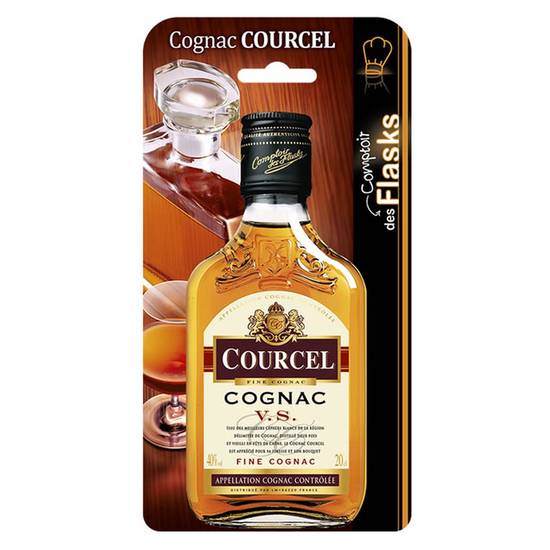 Cognac 40° 20 cl Courcel flask