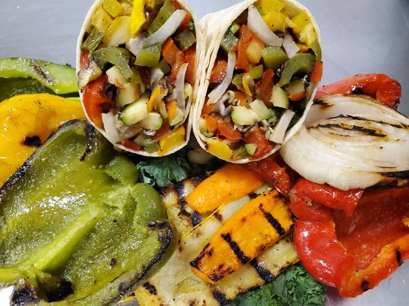 Order Grilled Vegetable Medley Wrap food online from Long Island Bagel Cafe store, Scarsdale on bringmethat.com