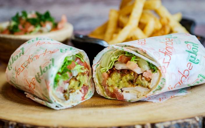 Order Falafel Wrap food online from Holy Schnitzel store, Roseland on bringmethat.com