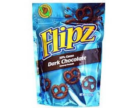Order Flipz Dark Chocolate Pretzels 4oz food online from George's Market store, San Francisco on bringmethat.com