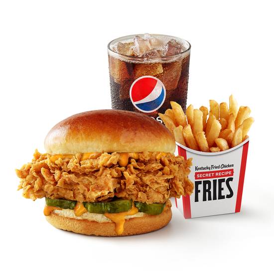Order Spicy Chicken Sandwich Combo food online from Kfc store, Wausau on bringmethat.com