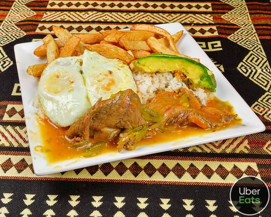 Order Bistec (Churrasco) food online from Palla Ecuadorian Flavor store, Meriden on bringmethat.com