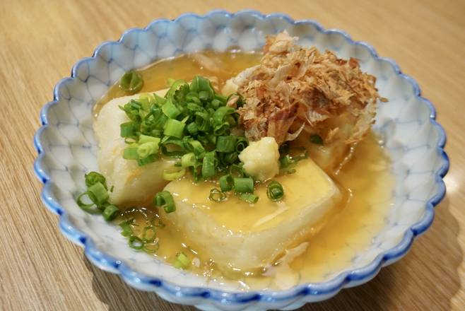 Order House Made Agedashi Tofu food online from Golden Pork Tonkotsu Ramen Bar store, Honolulu on bringmethat.com