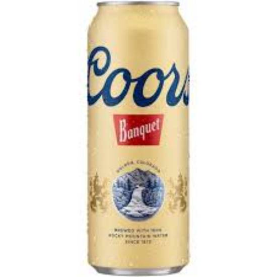 Order COORS BANQUET 24OZ CAN food online from Duke Liquor & Jr. Market store, Los Angeles on bringmethat.com