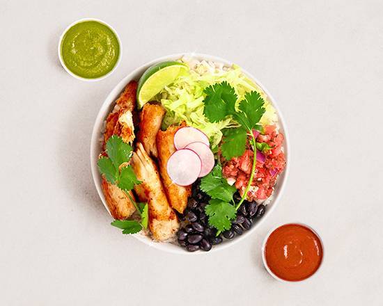 Order Grilled Fish Burrito Bowl food online from Blessed Burrito Bowls store, Sherman Oaks on bringmethat.com