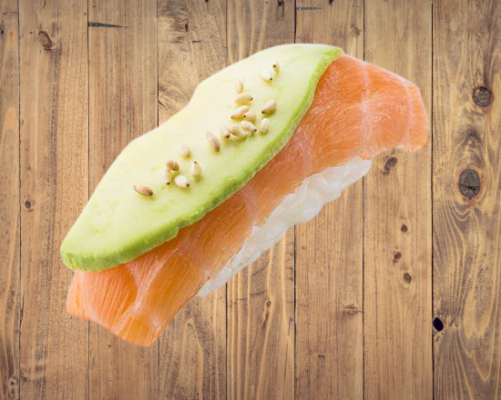 Sushi saumon avocat