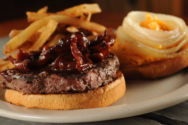 Order Backyard BBQ Burger food online from Rafferty's Restaurant & Bar store, Cordova on bringmethat.com