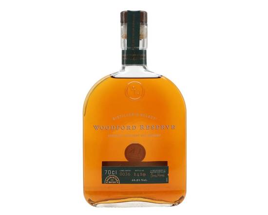 Order Woodford Reserve - Rye Whiskey food online from Santa Monica Liquor store, Santa Monica on bringmethat.com