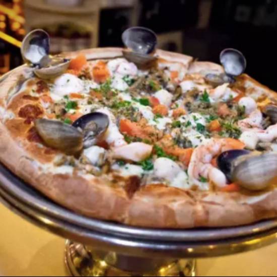 Order Seafood Pizza food online from MaSo store, San Francisco on bringmethat.com