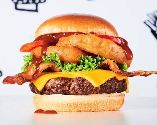 Order Butch’s Wild BBQ Burger food online from Outlaw Burger store, Raleigh on bringmethat.com
