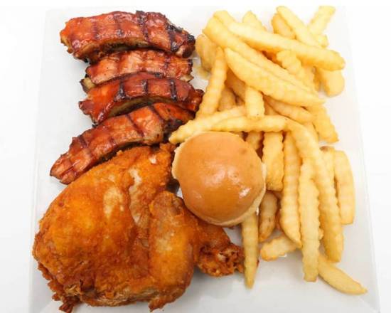 Order Chicken and Rib Combo food online from Chicken Delight store, Jersey City on bringmethat.com