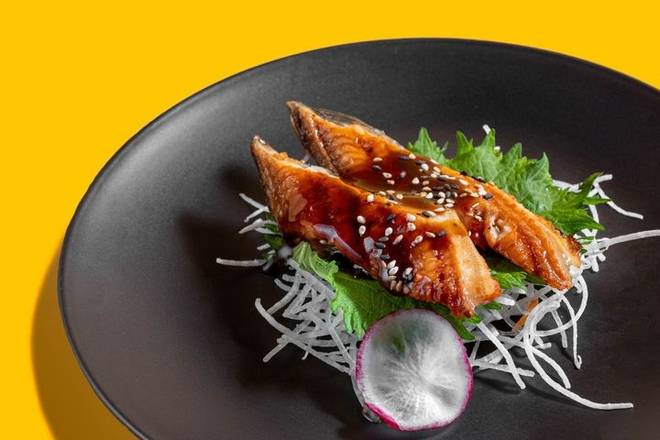 Order EEL SASHIMI  (2PCS) food online from Moshi Moshi store, Miami on bringmethat.com