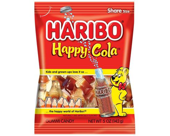 Order Haribo Happy Cola 5oz Bag food online from Trumbull Super Stop store, Trumbull on bringmethat.com