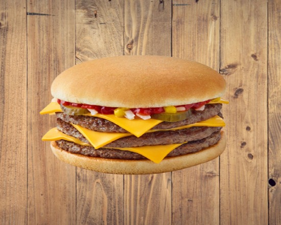 Menu triple cheese burger