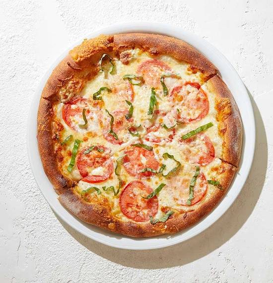 Order FIVE CHEESE + FRESH TOMATO food online from California Pizza Kitchen store, Orlando on bringmethat.com