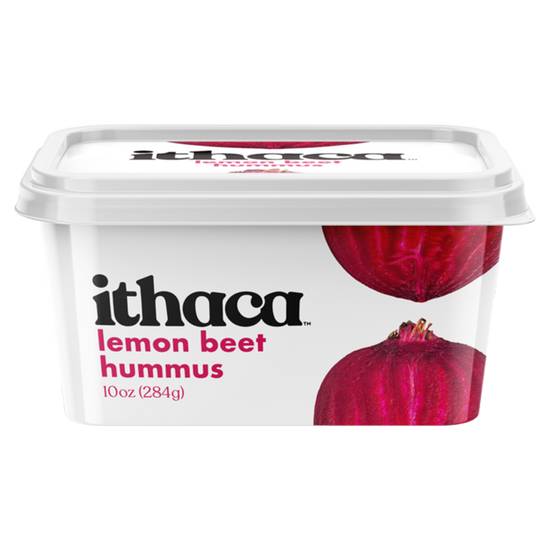 Order Ithaca Lemon Beet Hummus 10oz food online from Everyday Needs by Gopuff store, Boston on bringmethat.com
