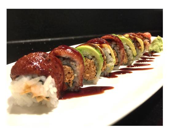 Order Fire Dragon Roll food online from Samurai Sushi store, Heathrow on bringmethat.com