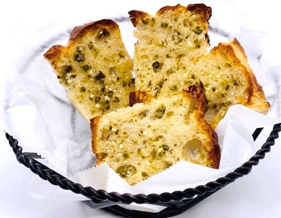 Order Bread Grilled with Capers & Garlic Butter - Small      food online from Dali Restaurant & Tapas Bar store, Somerville on bringmethat.com