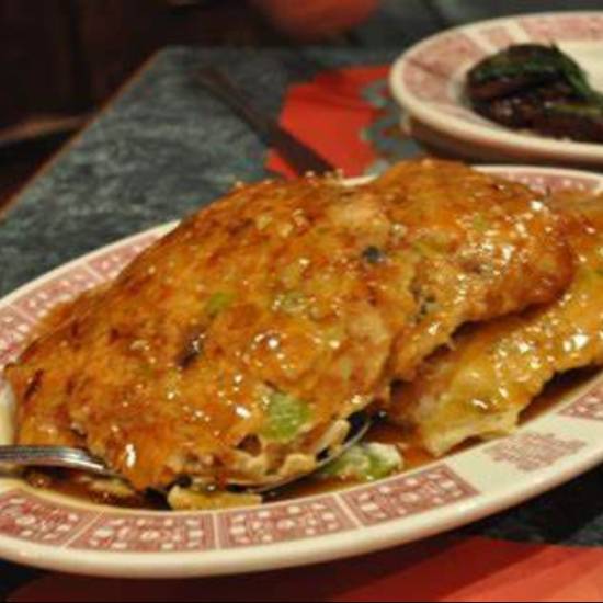 Order 53. Chicken Egg Foo Young food online from Excel Chinese Restaurant store, South Chesterfield on bringmethat.com