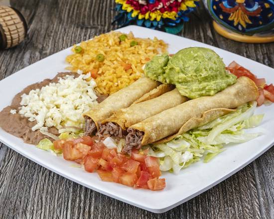 Order Taquitos Plate food online from Casa Garcia store, Pico Rivera on bringmethat.com