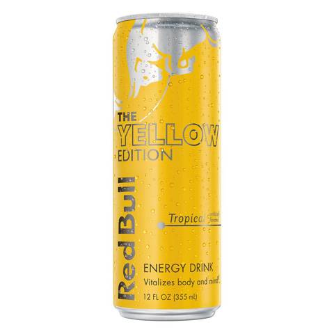 Order Red Bull Yellow Edition, Tropical 12oz food online from 7-Eleven store, South Daytona on bringmethat.com