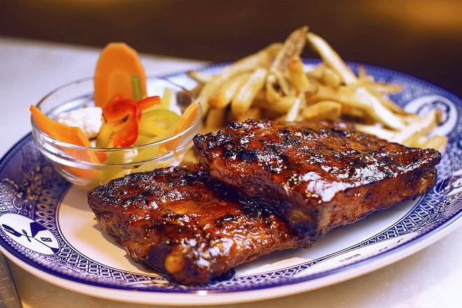 Order BBQ Pork Ribs food online from Founding Farmers DC store, Washington on bringmethat.com