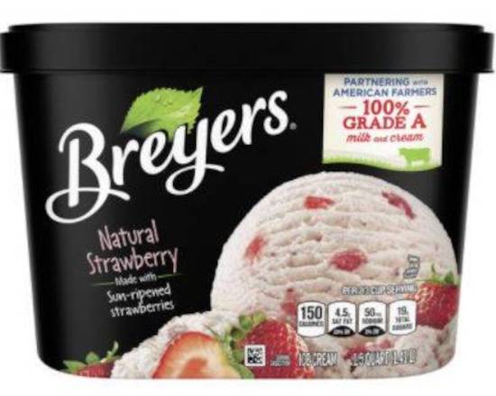 Order Breyers Natural Strawberry (1.5 quart) food online from Shell store, Tampa on bringmethat.com