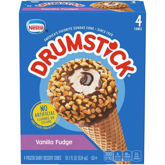 Order Nestle Drumstick, Vanilla Fudge, 4 CT food online from Cvs store, DOVER on bringmethat.com