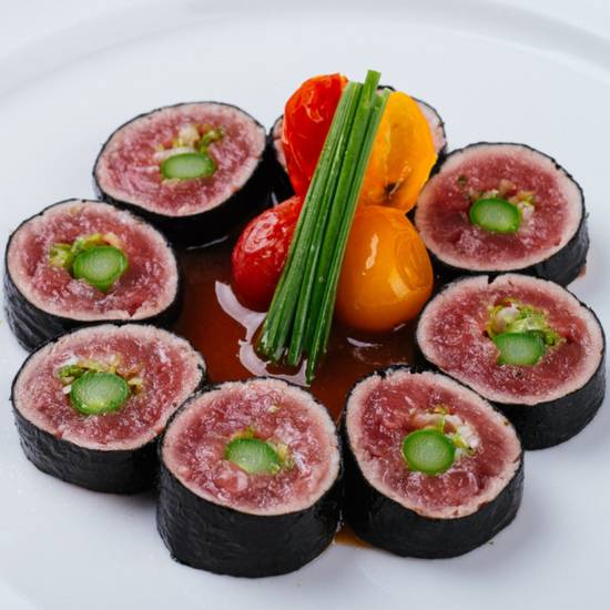 Order Tuna Tempura Roll with Yuzu Miso Sauce* food online from Matsuhisa store, Beverly Hills on bringmethat.com